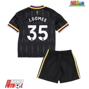 Aston Villa Joao Gomes #35 Segunda Equipación Niños 2026-27 Manga Corta (+ Pantalones cortos)